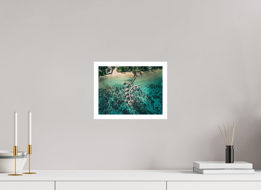28 x 21 cm, Fine Art Pilotis à Tahiti